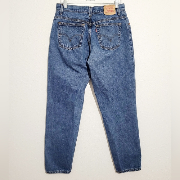 Levi’s 550 Relaxed Fit Jeans Women 12M 100% Cotton Straight Leg Classic Denim - Picture 4 of 14